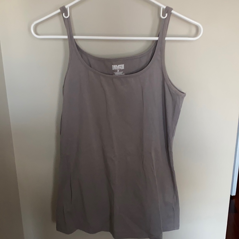 Duluth no yank gray tank top
